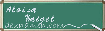 Aloisa Waigel Visitenkarte